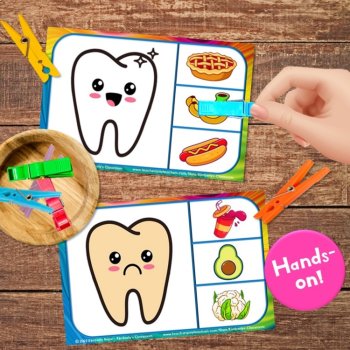 Dental Health & Hygiene Activities - Healthy vs. Unhealthy for Teeth Games, image 3
