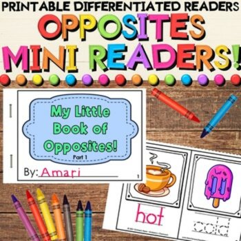 Opposites Day Bundle With All About Antonyms Math & Literacy Activities, image 4