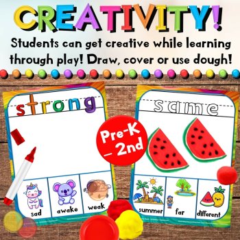Opposites & Antonyms Play Dough Mats - Vocabulary, Sensory & Hands-On Activities, image 3