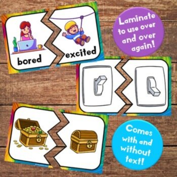 Opposites Day Flashcards & Puzzles - All About Antonyms Games & Activities, image 2
