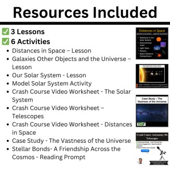 MS-ESS1-3 Solar System Scale & Structure: Analysis of Planets and Moons BUNDLE, image 2