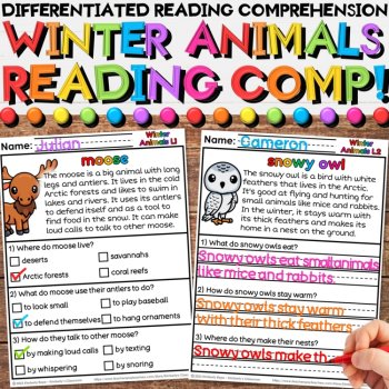 Winter Growing Bundle with Math & Literacy Activities for Pre-K, K, & 1st Grade, image 3