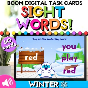 Math and Literacy Winter Boom Cards™ Bundle for Pre-K, Kindergarten, & 1st Grade, image 3