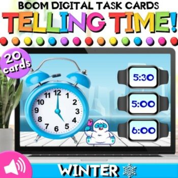 Math and Literacy Winter Boom Cards™ Bundle for Pre-K, Kindergarten, & 1st Grade, image 4