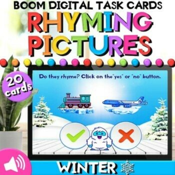 Literacy Winter Boom Cards™ Activities Bundle for Pre-K, Kindergarten, 1st Grade, image 4