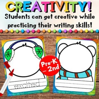 Polar Bear Social-Emotional Centers: SEL Play Dough & Winter Writing Activities, image 2