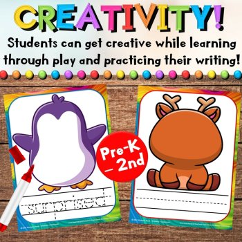Winter Social-Emotional Centers: SEL Playdough, Vocabulary & Writing Activities, image 2