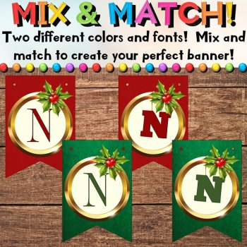 Feliz Navidad Banners - Bulletin Board Pennants | Holiday Door Decorations, image 4