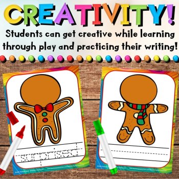Gingerbread Cookie Social Emotional Centers: SEL Winter Literacy Activities, image 2