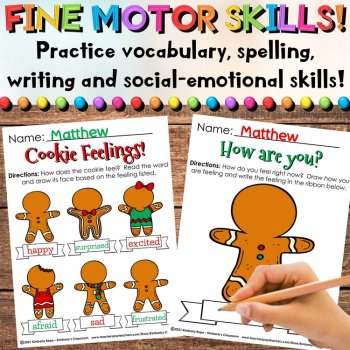Gingerbread Cookie Social Emotional Centers: SEL Winter Literacy Activities, image 4