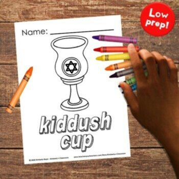 Hanukkah Coloring Sheets with Vocabulary, Writing, & Fine Motor Activities, image 2