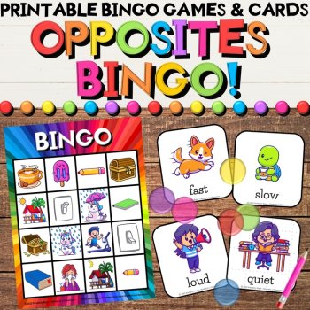 Bingo Bundle - Vocabulary, Shapes, Colors, Letters, Numbers, Animals, Holiday, image 2