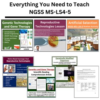 MS-LS4-5 Genetic and Reproductive Technologies & Artificial Selection Bundle, image 3