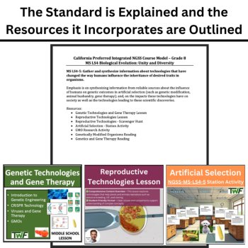 MS-LS4-5 Genetic and Reproductive Technologies & Artificial Selection Bundle, image 4