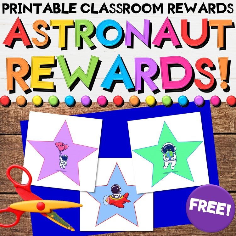 Astronaut Stars Printable Reward System for ESL, EFL, ELL or ESOL Students