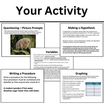Scientific Method Practice | Questioning Variables Hypothesis Procedure Graphing, image 2