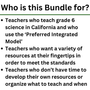 MS-ETS1 California 6th Grade Science Preferred Integrated Model BUNDLE, image 4