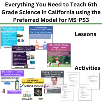 MS-PS3 California 6th Grade Science Preferred Integrated Model BUNDLE, image 3