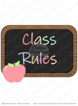 Online Classroom Management Printable Signs in a Pastel Colors Theme, image 4