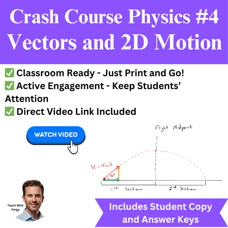 Crash Course PHYSICS #4: Vectors and 2D Motion | Video Worksheet, Components