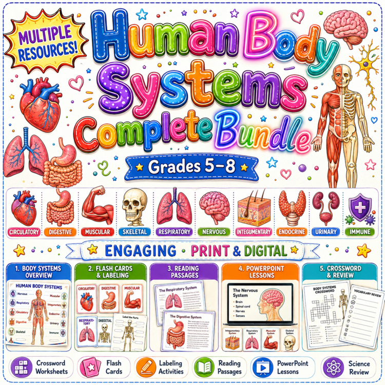Human Body Systems Complete Bundle | Grades 5–8