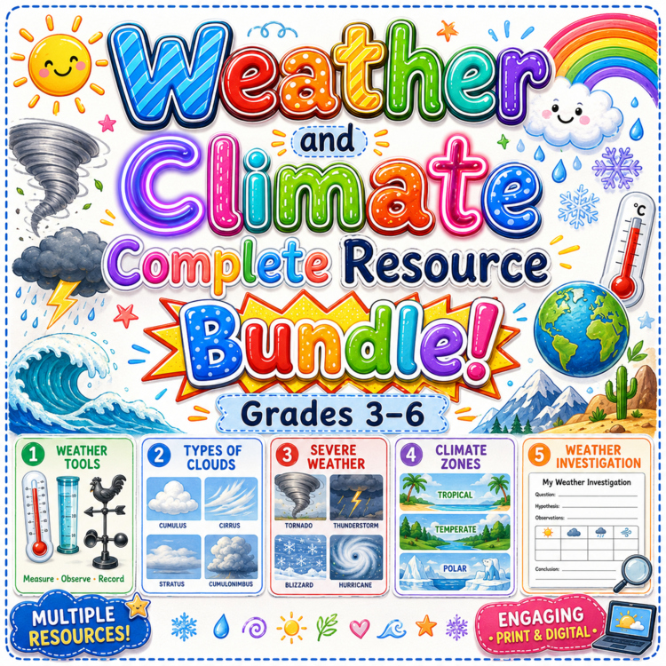 Weather and Climate Complete Resource Bundle | Grades 3–6