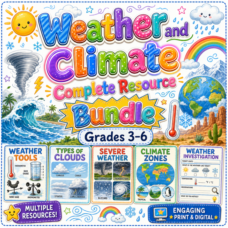 Weather and Climate Complete Resource Bundle | Grades 3–6
