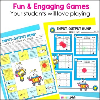 Input Output Table NO PREP Game for the 4th Grade TEKS 4.5B, image 3