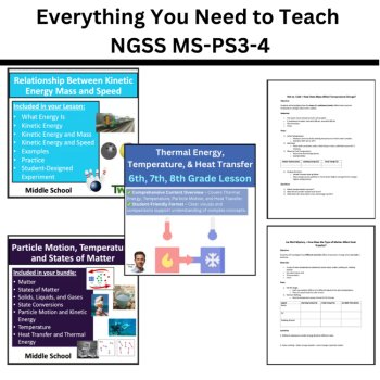 MS-PS3-4 Thermal Energy & Temperature Investigation BUNDLE | Heat Transfer, image 3