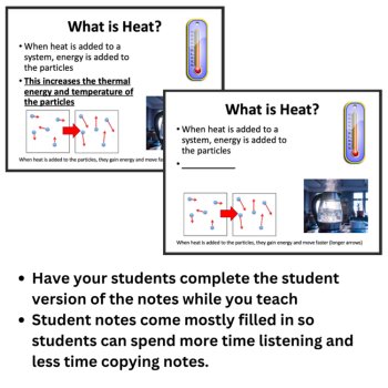 Thermal Energy, Temperature, and Heat Transfer Lesson | 6th, 7th, 8th Grade, image 3