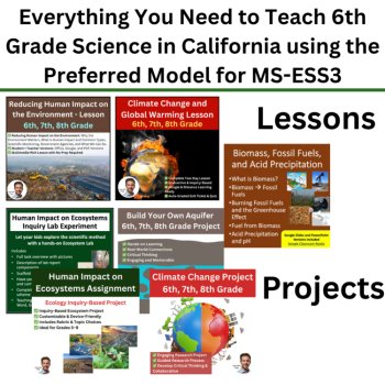 MS-ESS3 California 6th Grade Science Preferred Integrated Model BUNDLE | CAST, image 3