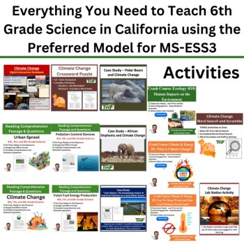 MS-ESS3 California 6th Grade Science Preferred Integrated Model BUNDLE | CAST, image 4