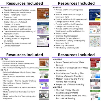 MS-PS1 California 7th Grade Science Preferred Integrated Model BUNDLE | CAST, image 2