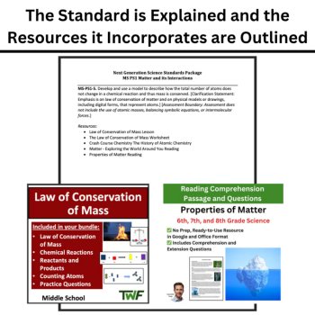 MS-PS1-5 Conservation of Mass BUNDLE | Matter, Chemical Reactions | NGSS, image 4