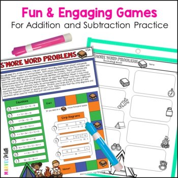 Addition and Subtraction NO PREP Games for the 4th Grade TEKS, image 2