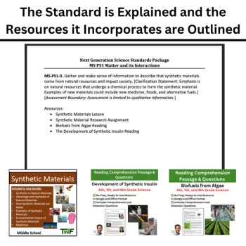 MS-PS1-3 Synthetic Materials and Natural Resources BUNDLE | Biofuels, Insulin, image 4
