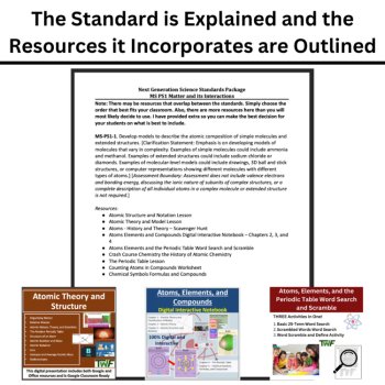 MS-PS1-1 Atomic Composition of Simple Molecules BUNDLE | Atoms, Elements, image 4