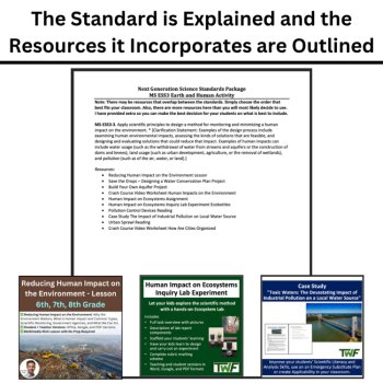 MS-ESS3-3 Human Impact on the Environment BUNDLE | Conservation, Urban Sprawl, image 4