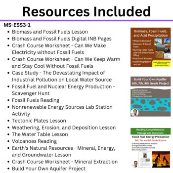 MS-ESS3 California 7th Grade Science Preferred Integrated Model BUNDLE | CAST, image 2