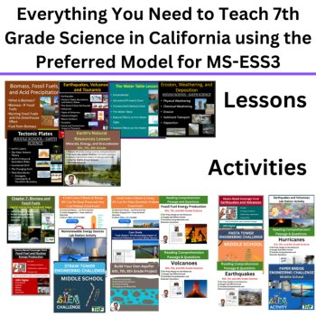 MS-ESS3 California 7th Grade Science Preferred Integrated Model BUNDLE | CAST, image 4