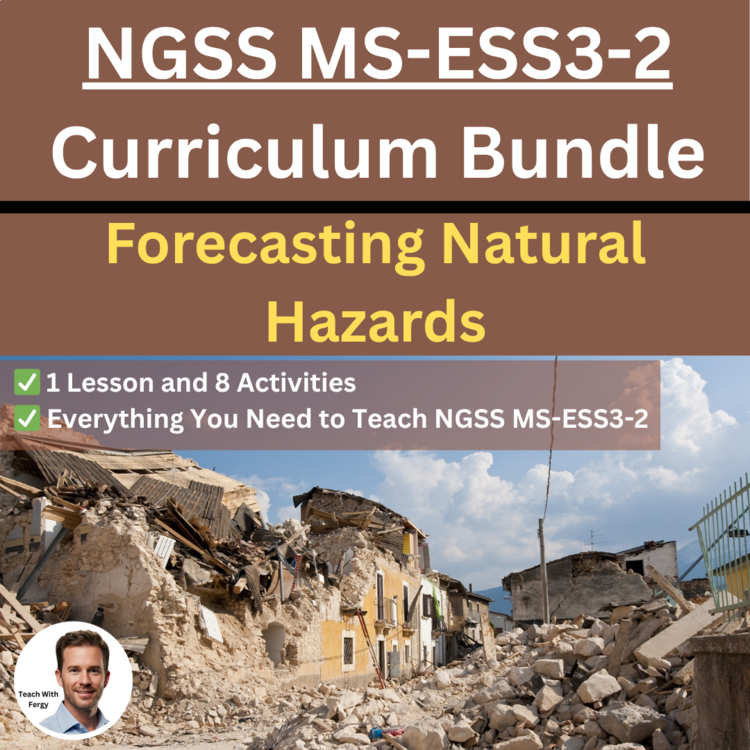 MS-ESS3-2 Forecasting Natural Hazards BUNDLE | Volcanoes, Earthquakes, Tsunamis