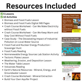 MS-ESS3-1 Earth’s Uneven Natural Resources BUNDLE | Energy, Minerals, Geoscience, image 2