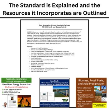 MS-ESS3-1 Earth’s Uneven Natural Resources BUNDLE | Energy, Minerals, Geoscience, image 4