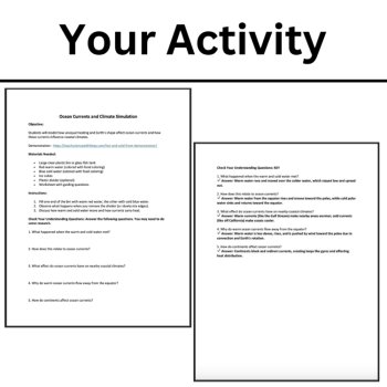 Ocean Currents and Climate Simulation | 6th, 7th, 8th Grade | Demonstration, image 2