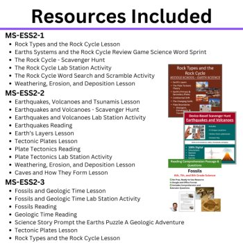MS-ESS2 California 7th Grade Science Preferred Integrated Model BUNDLE | CAST, image 2