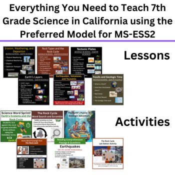 MS-ESS2 California 7th Grade Science Preferred Integrated Model BUNDLE | CAST, image 3