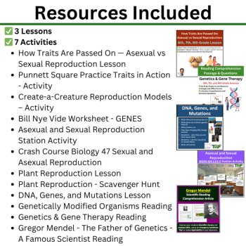 MS-LS3 California 6th Grade Science Preferred Integrated Model BUNDLE | Heredity, image 2