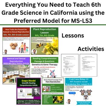MS-LS3 California 6th Grade Science Preferred Integrated Model BUNDLE | Heredity, image 3