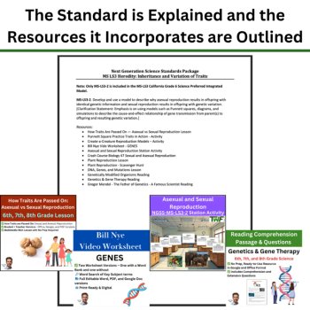 MS-LS3 California 6th Grade Science Preferred Integrated Model BUNDLE | Heredity, image 4