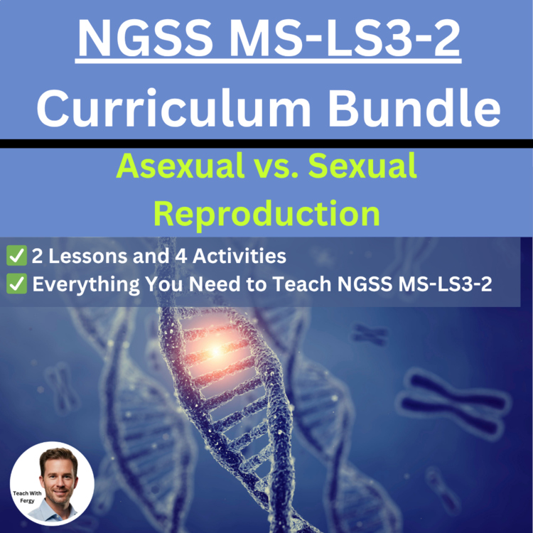 MS-LS3-2 Asexual vs. Sexual Reproduction | Traits, Punnett Square, Genes BUNDLE